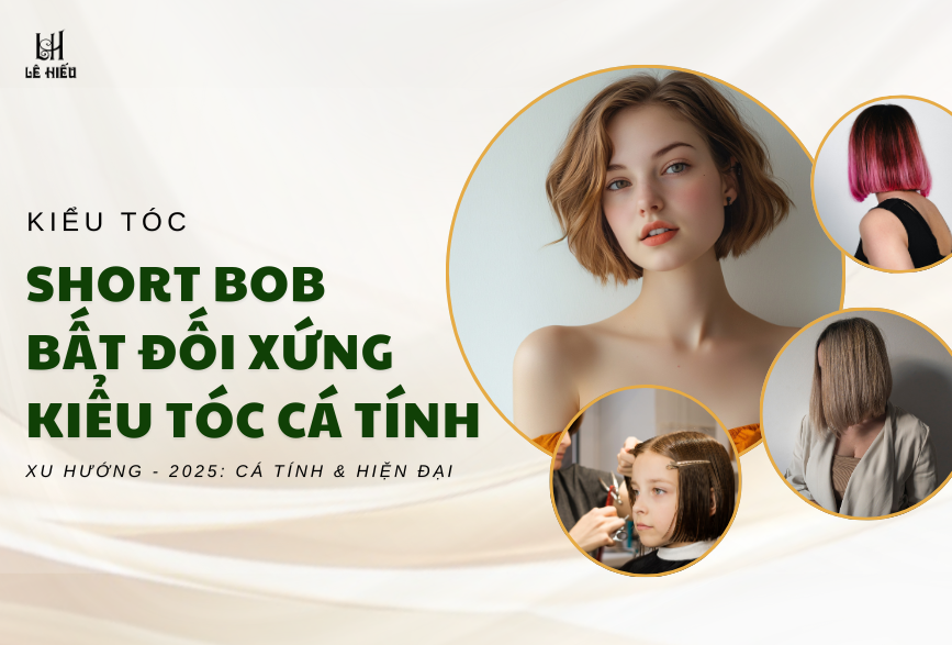 Short Bob bất đối xứng – Kiểu tóc cá tính chinh phục giới trẻ 2025
